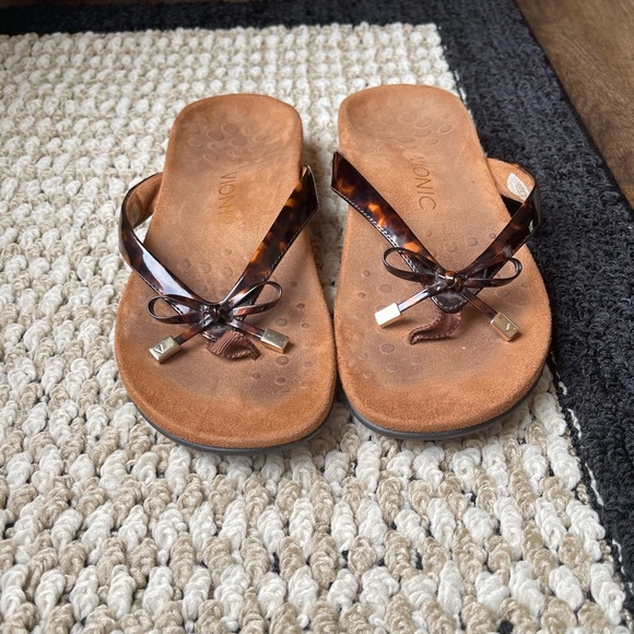 Vionic Shoes Vionic Leopard Flip Flops Poshmark